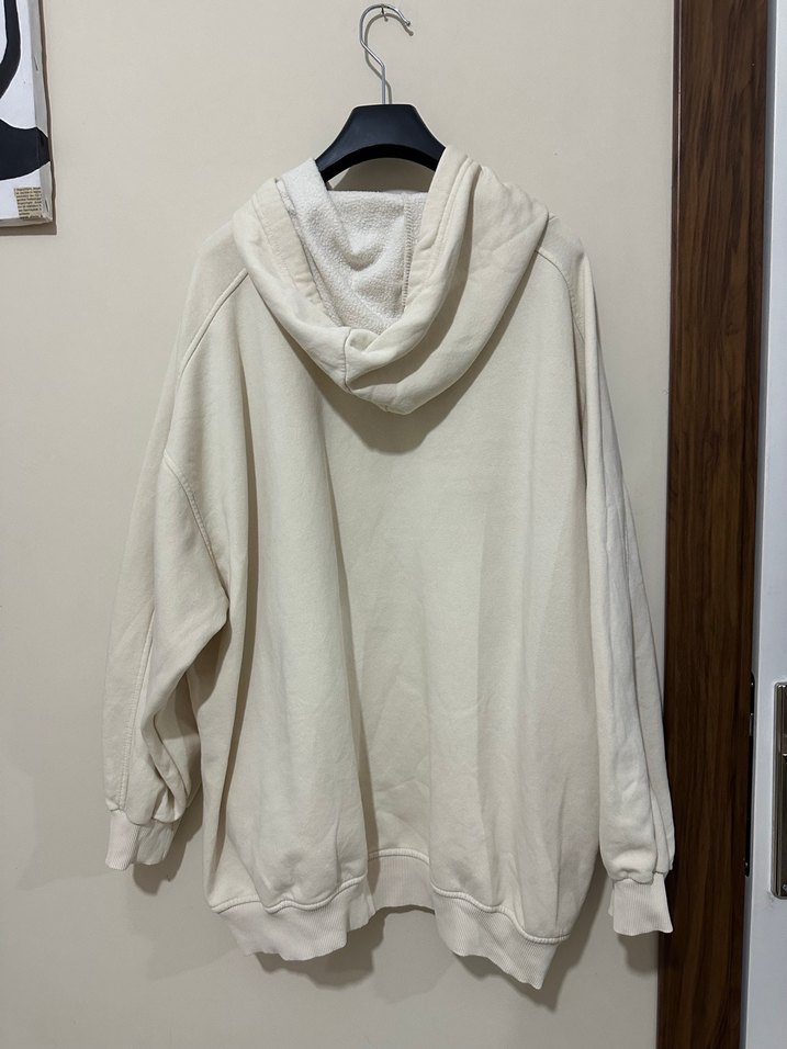 Gri Salaş Kadın Sweatshirt Kapüşonlu tesettüre uygun - Görsel 3