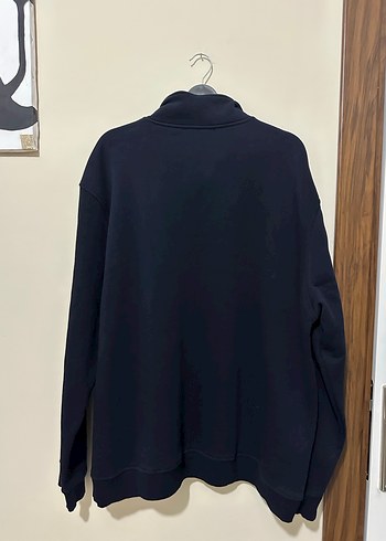 Kadın Gri Yarım Fermuarlı Sweatshirt - Görsel 2