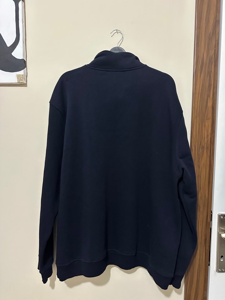 Kadın Gri Yarım Fermuarlı Sweatshirt - Görsel 2