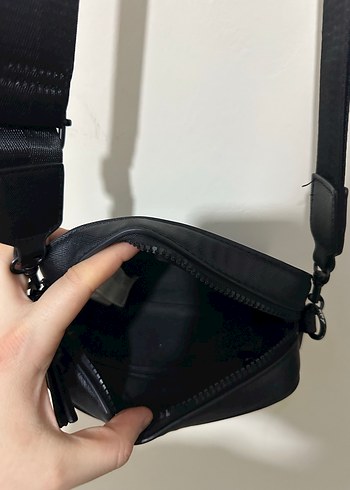Stardivarius Siyah Deri Kadın Bel Çantası - Görsel 4