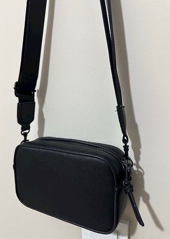 Stardivarius Siyah Deri Kadın Bel Çantası - Görsel 2