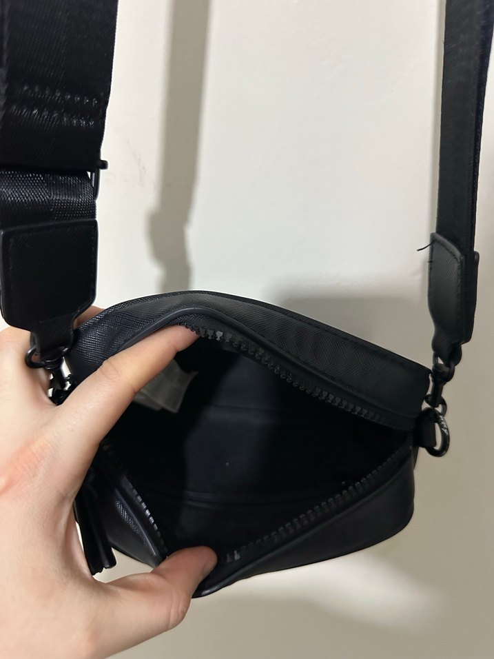 Stardivarius Siyah Deri Kadın Bel Çantası - Görsel 4