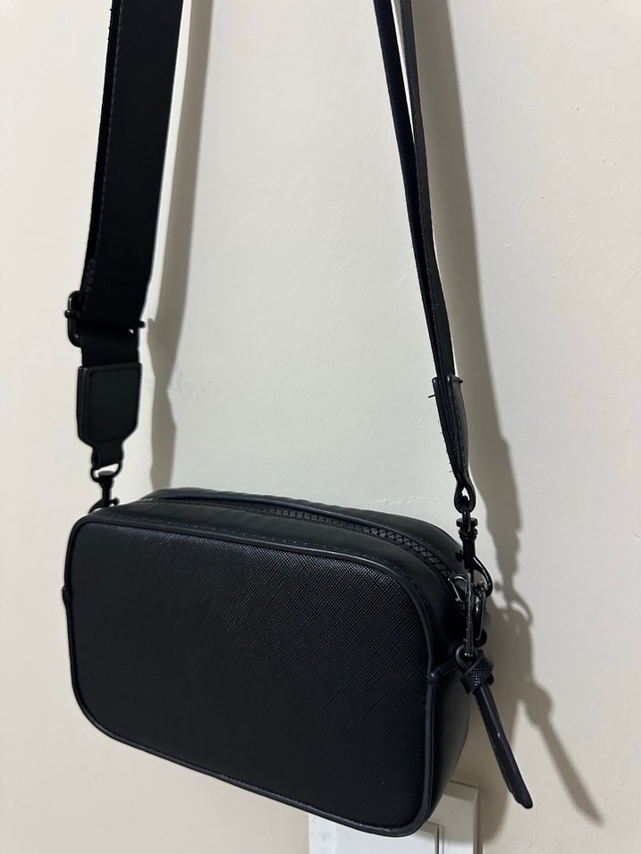 Stardivarius Siyah Deri Kadın Bel Çantası - Görsel 2