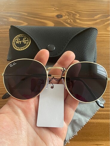 rayban siyah round model güneş gözlüğü