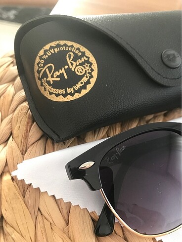  Beden rayban clupmaster siyah cam gold detay