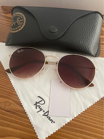 rayban kahverngi round model güneş gözlüğü