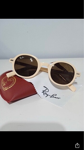 Beden Rayban krem yeni sezon güneş gözlüğü
