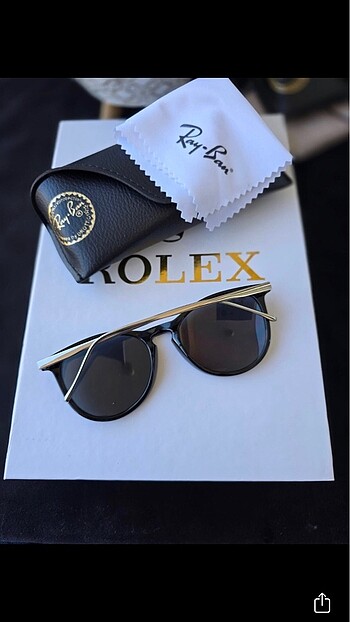  Beden Rayban siyah erik model güneş gözlüğü