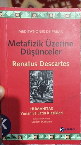 Metafizik Üzerine Düşünceler Renatus Descartes