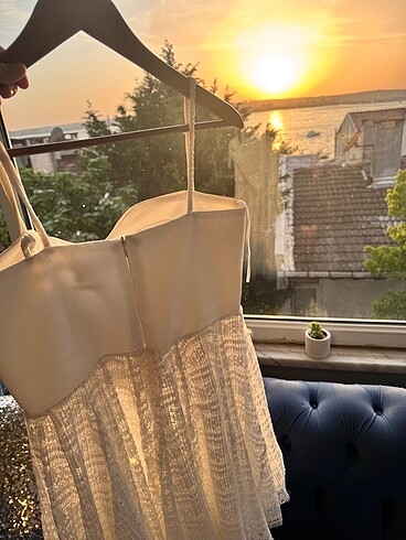 l Beden beyaz Renk Mezuniyet elbisesi