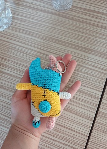 Renkli El Örgüsü Peluş Anahtarlık - Görsel 2