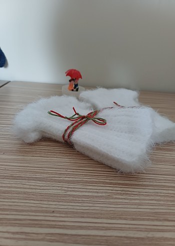 Bohem Tarzı Örgü Kadın Eldiveni - Görsel 2