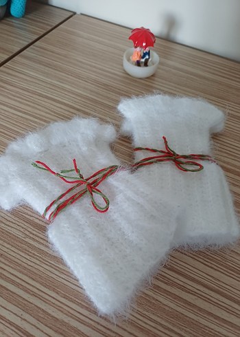 Bohem Tarzı Örgü Kadın Eldiveni - Görsel 3