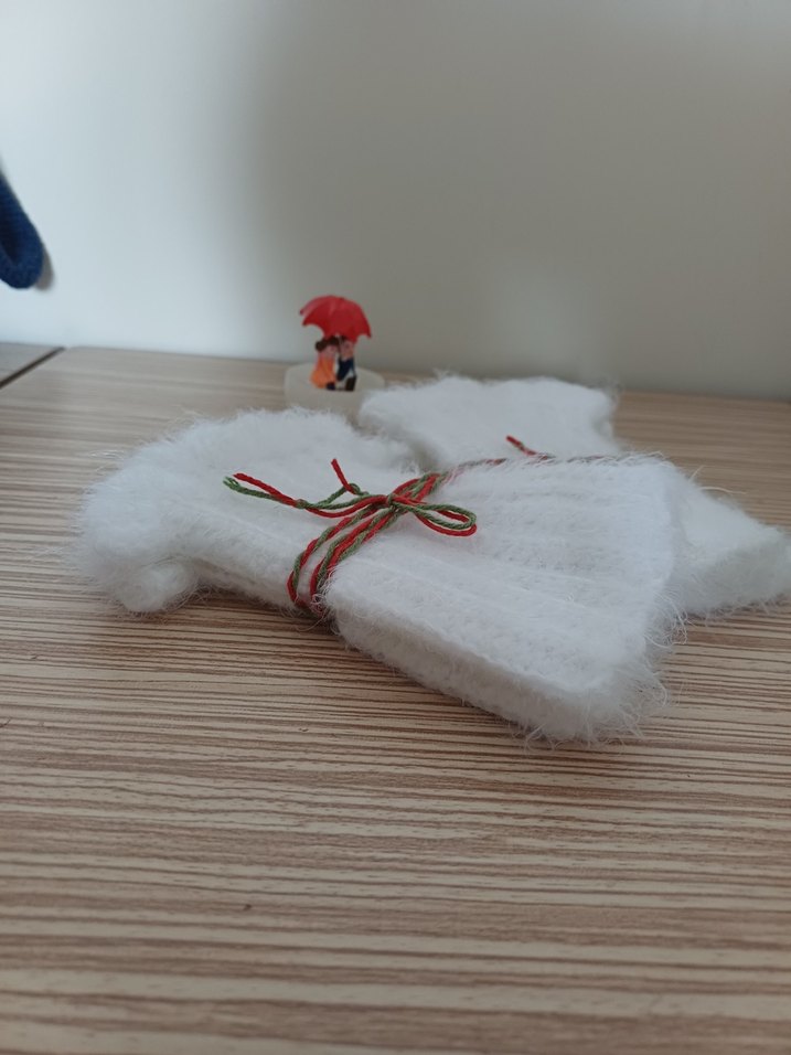 Bohem Tarzı Örgü Kadın Eldiveni - Görsel 2