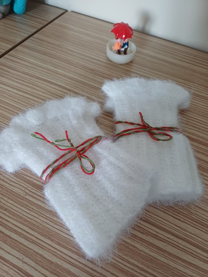 Bohem Tarzı Örgü Kadın Eldiveni - Görsel 3