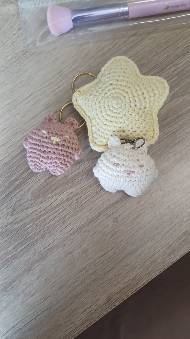 Örgü Kalp Anahtarlık - Görsel 2