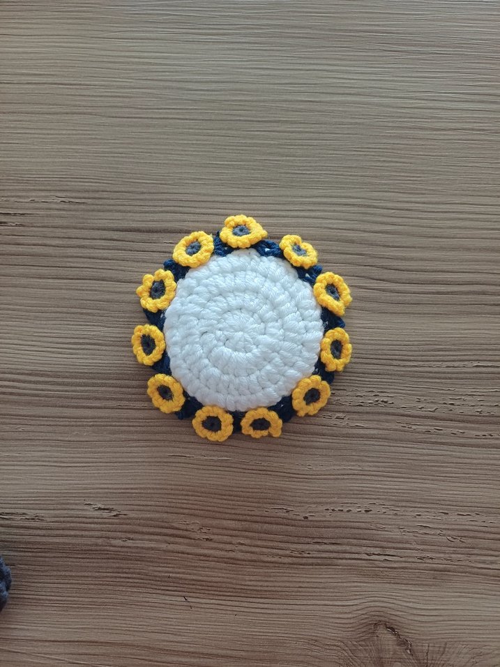 El Örgüsü çiçek ve saksı bardak altlığı - Görsel 2