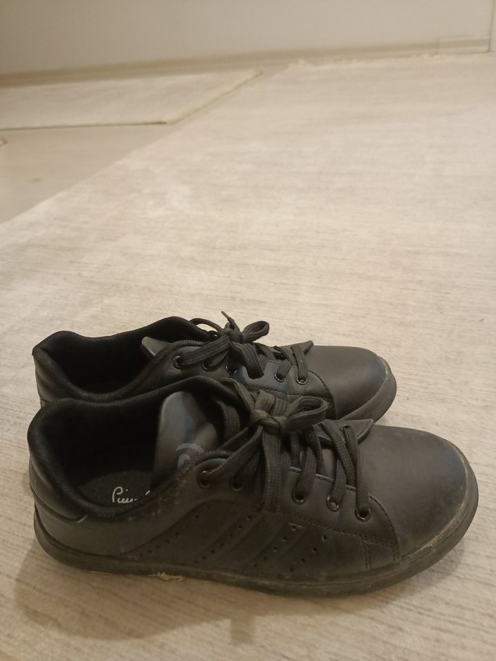 Siyah Bağcıklı Kadın Spor Ayakkabı - Görsel 4