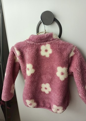 Kız Çocuk Pembe Batik Desenli Bornoz - Görsel 5