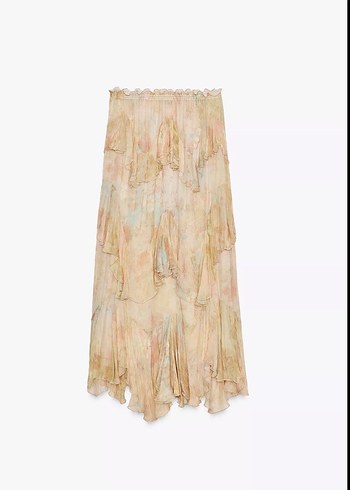 Zara fırfırlı etek
