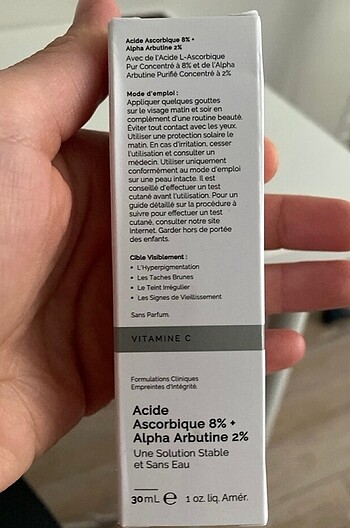  Beden Renk The ordinary ascorbic asid