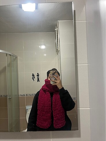 Diğer Puffy bordo şal