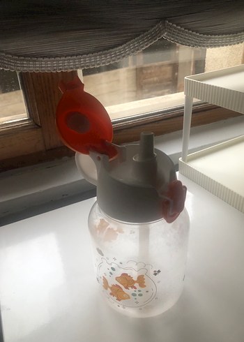 Kırmızı Kapaklı Çocuk Termos Şişesi - Görsel 2