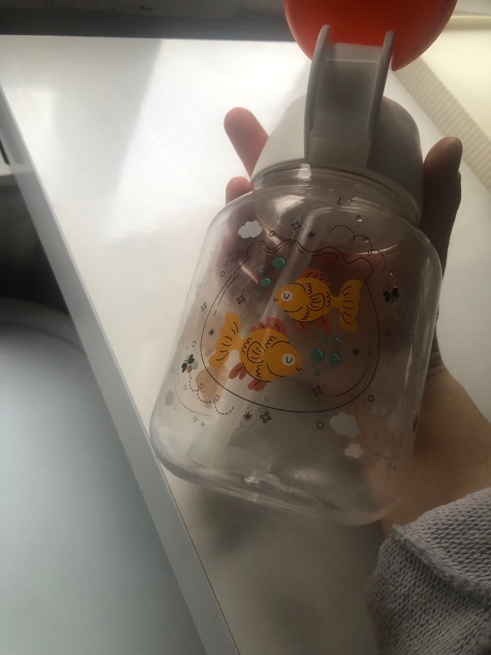 Kırmızı Kapaklı Çocuk Termos Şişesi - Görsel 3