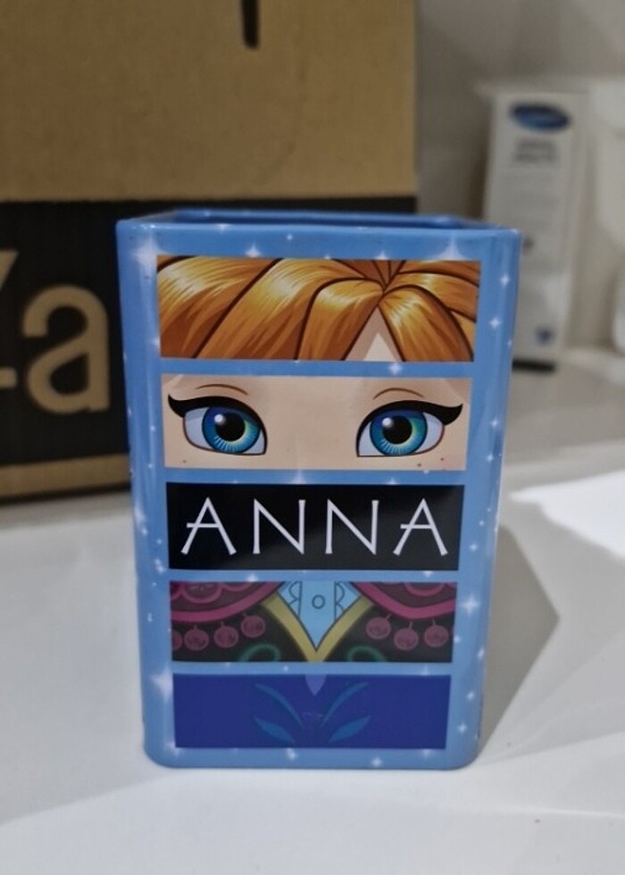 frozen masaustu metal kalemlik - Görsel 2