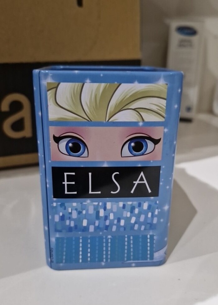 frozen masaustu metal kalemlik - Görsel 3