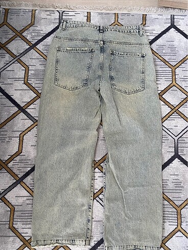 Diğer Eskitme kumaş baggy pantolon