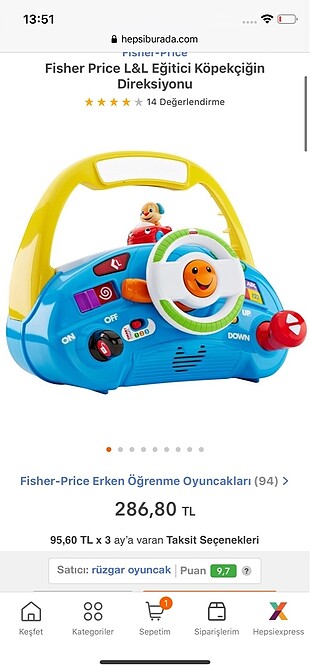 fisher price direksiyon