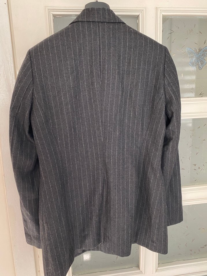 Düğmeli Gri Kadın Blazer Ceket - Görsel 5