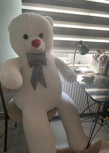 Beden Büyük Beyaz Peluş Ayı Oyuncak