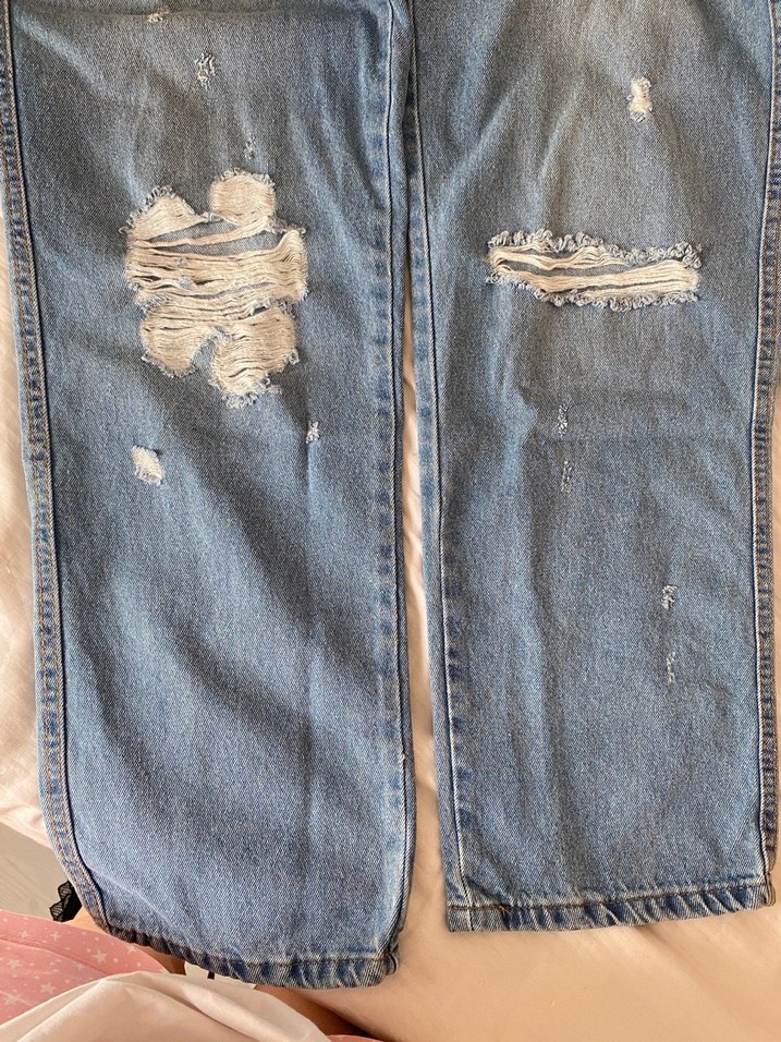 Mavi Denim Askılı Tulum - Görsel 4