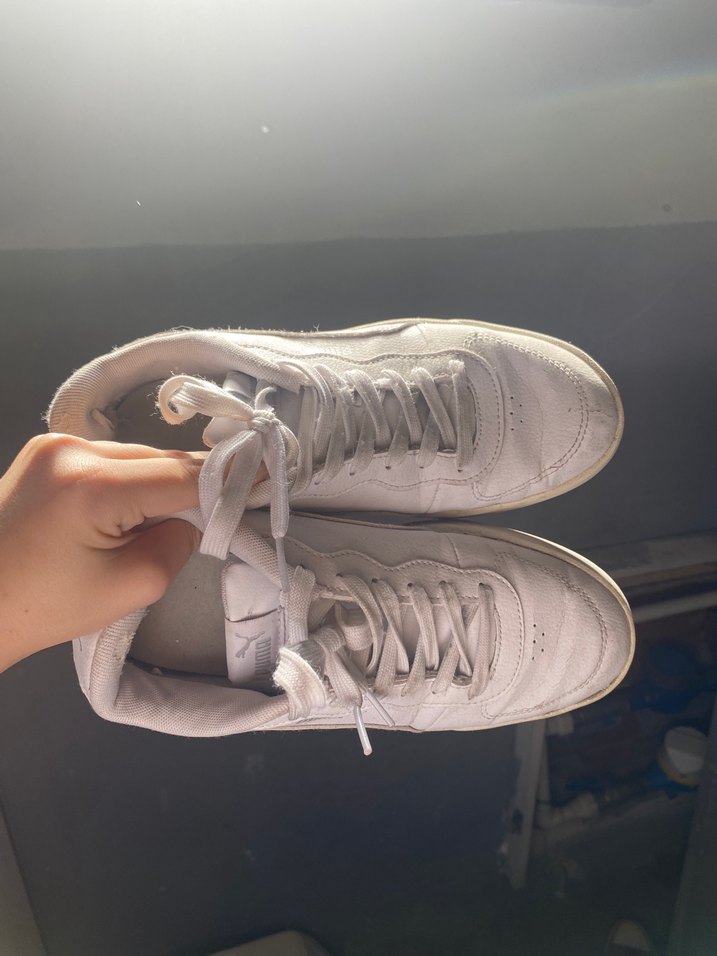 Beyaz Platform Topuklu Puma Spor Ayakkabı - Görsel 4