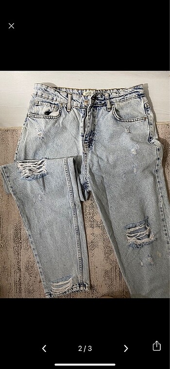 Yırtık Kot pantolon - Görsel 2