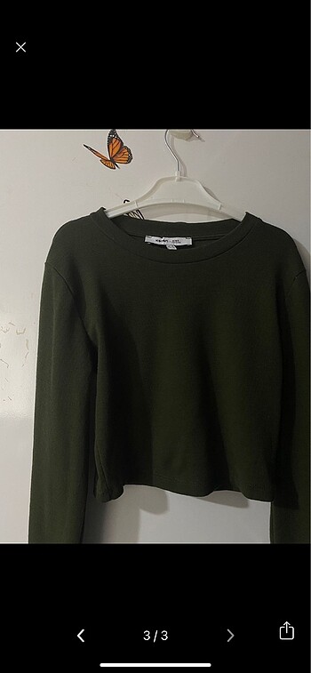 Koton haki bluz - Görsel 3