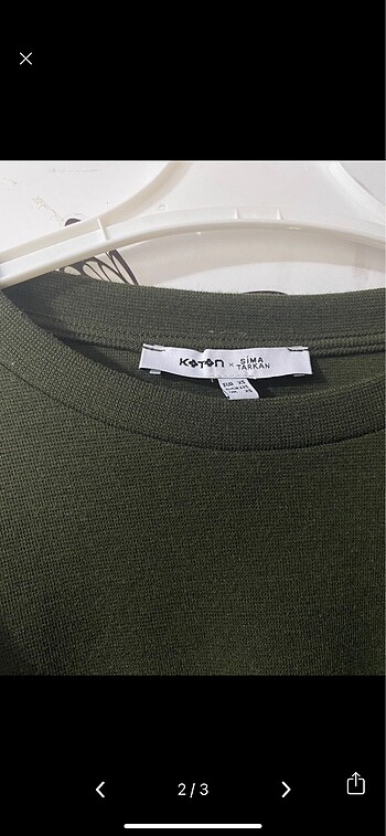 Koton haki bluz - Görsel 2