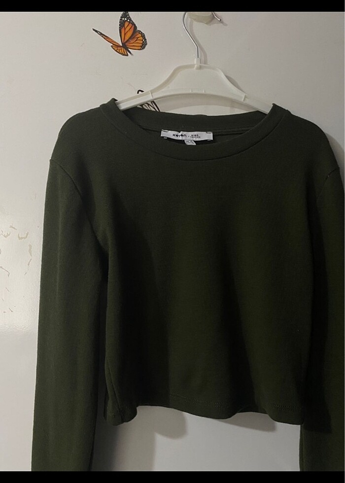 Koton haki bluz - Görsel 3
