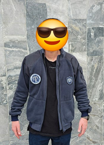 THK Gri Fermuarlı Erkek Streetwear Polar