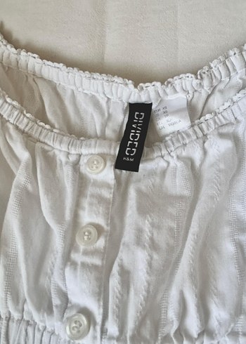 H&M beyaz brandy melville tarzı bluz