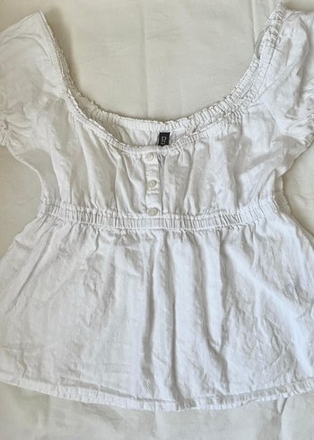 beyaz brandy melville tarzı bluz