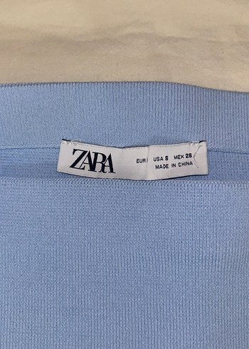 s Beden zara mavi etek