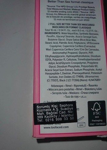 too faced better than mascara rimel - Görsel 4