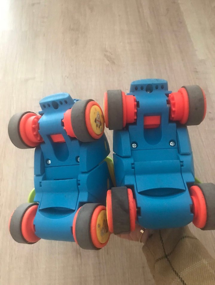 Renkli Baskılı Kaydıraklı Erkek Bebek Alıştırma pateni - Görsel 3