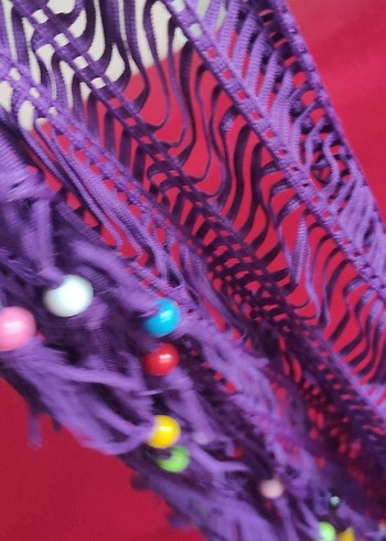 PAREO Boncuklu Mor Kadın - Görsel 6