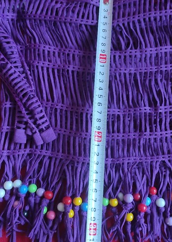 PAREO Boncuklu Mor Kadın - Görsel 5