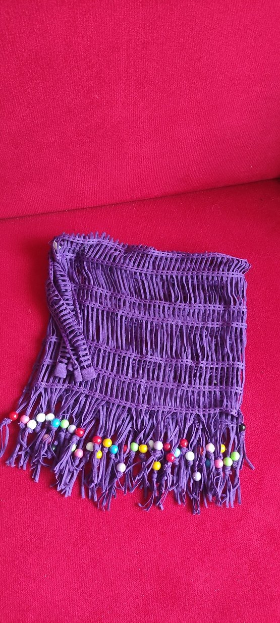 PAREO Boncuklu Mor Kadın - Görsel 3