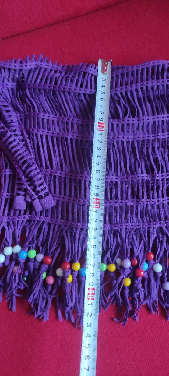 PAREO Boncuklu Mor Kadın - Görsel 5